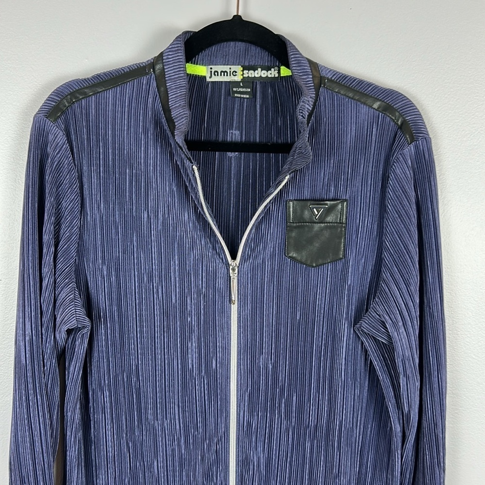 Jamie Sadock Athletic Golf Full Zip Crunch Long Sleeve Jacket Large Purple - Picture 3 of 13